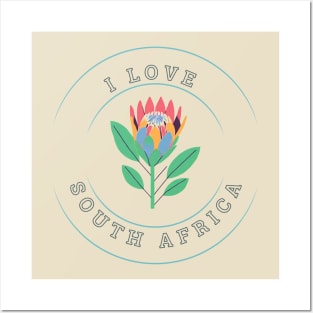 I Love South Africa Posters and Art